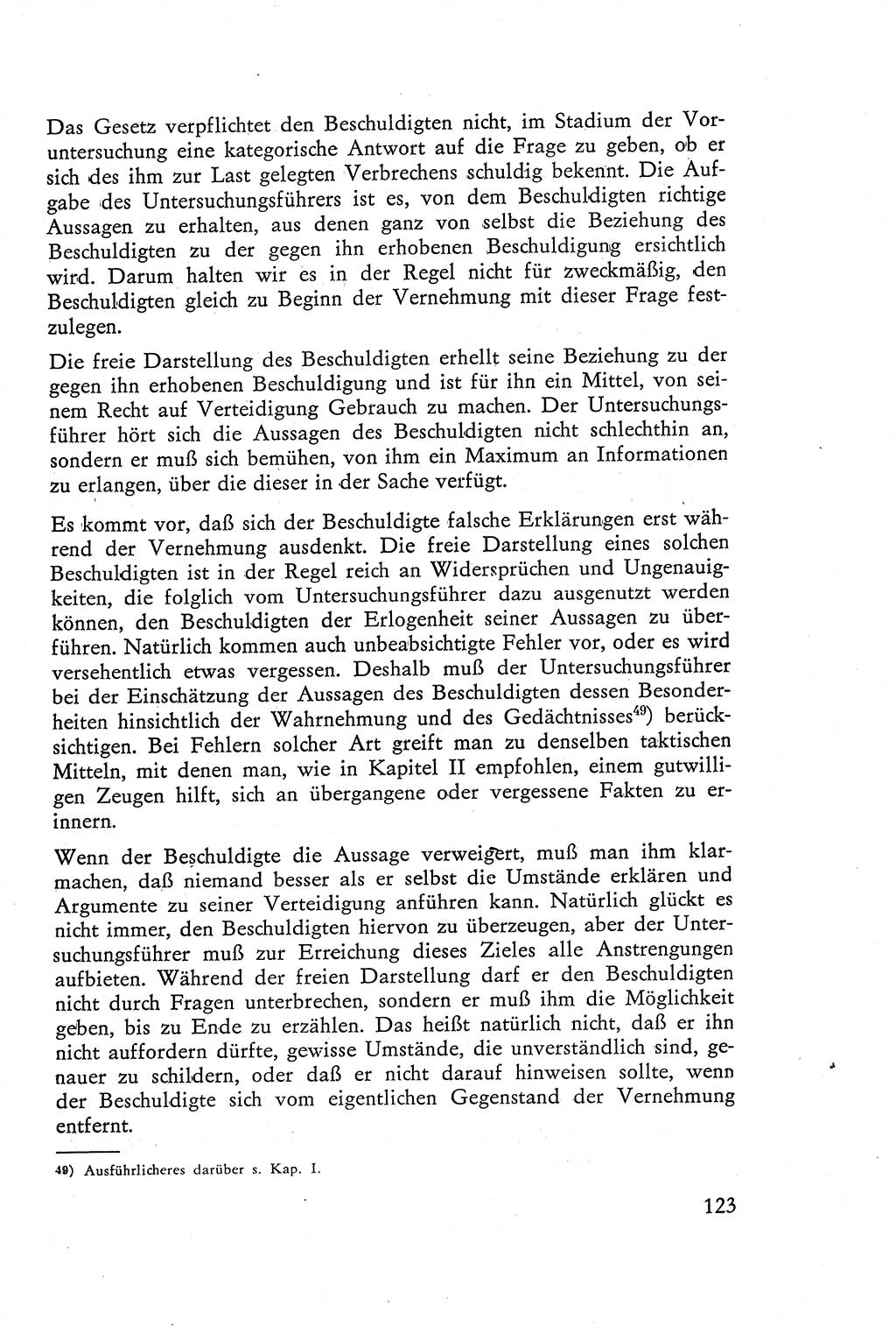 Die Vernehmung [Deutsche Demokratische Republik (DDR)] 1960, Seite 123 (Vern. DDR 1960, S. 123)