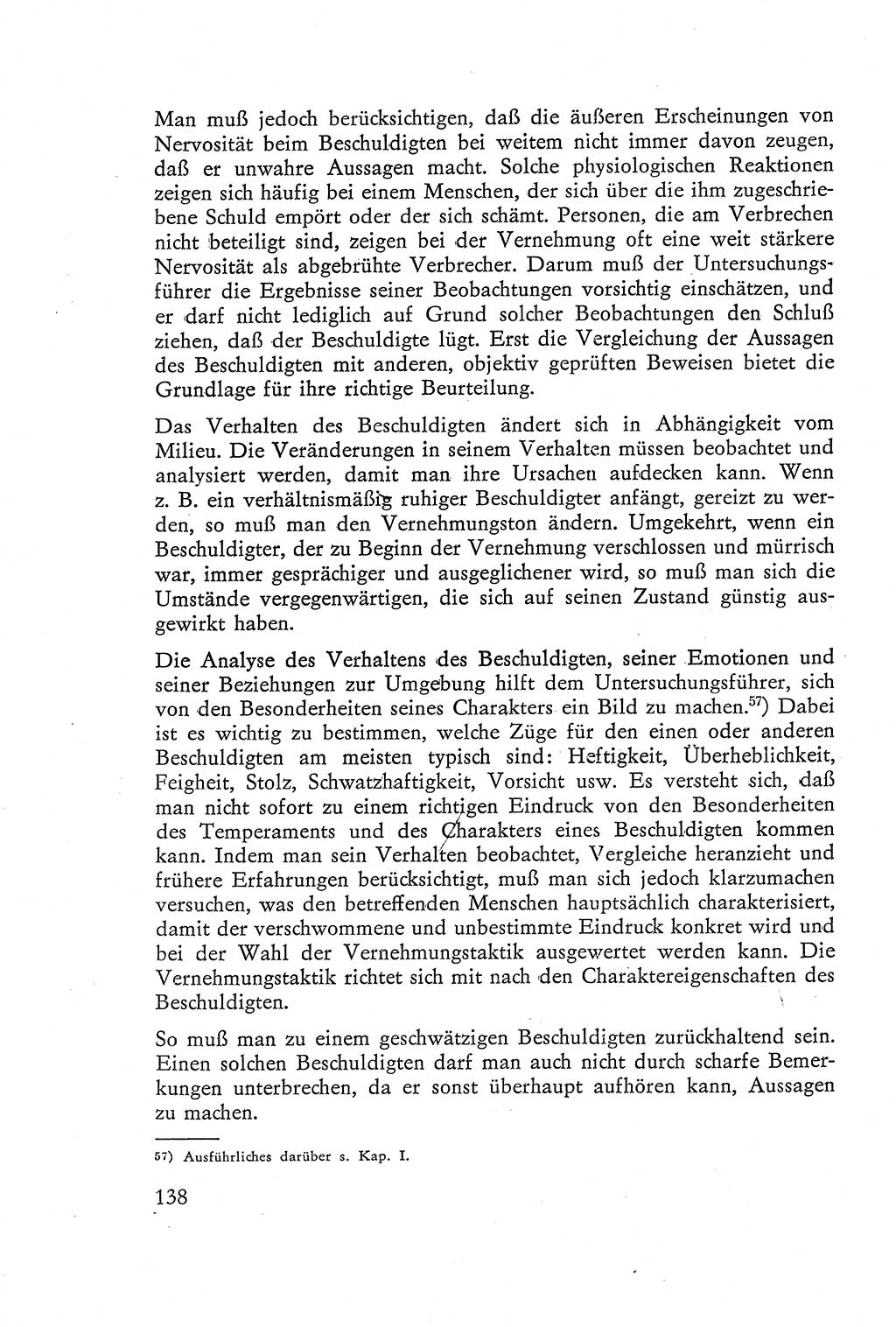 Die Vernehmung [Deutsche Demokratische Republik (DDR)] 1960, Seite 138 (Vern. DDR 1960, S. 138)