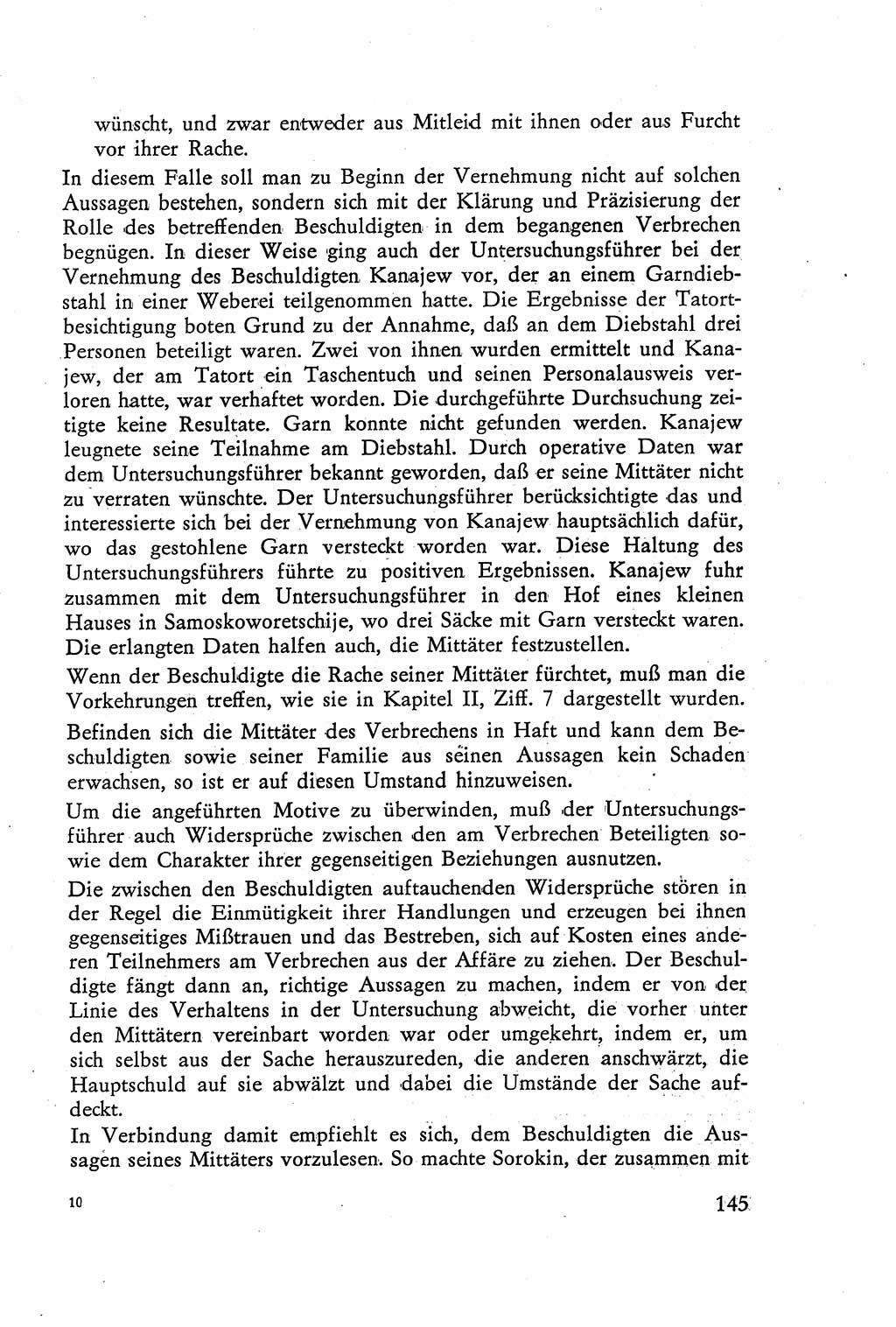 Die Vernehmung [Deutsche Demokratische Republik (DDR)] 1960, Seite 145 (Vern. DDR 1960, S. 145)