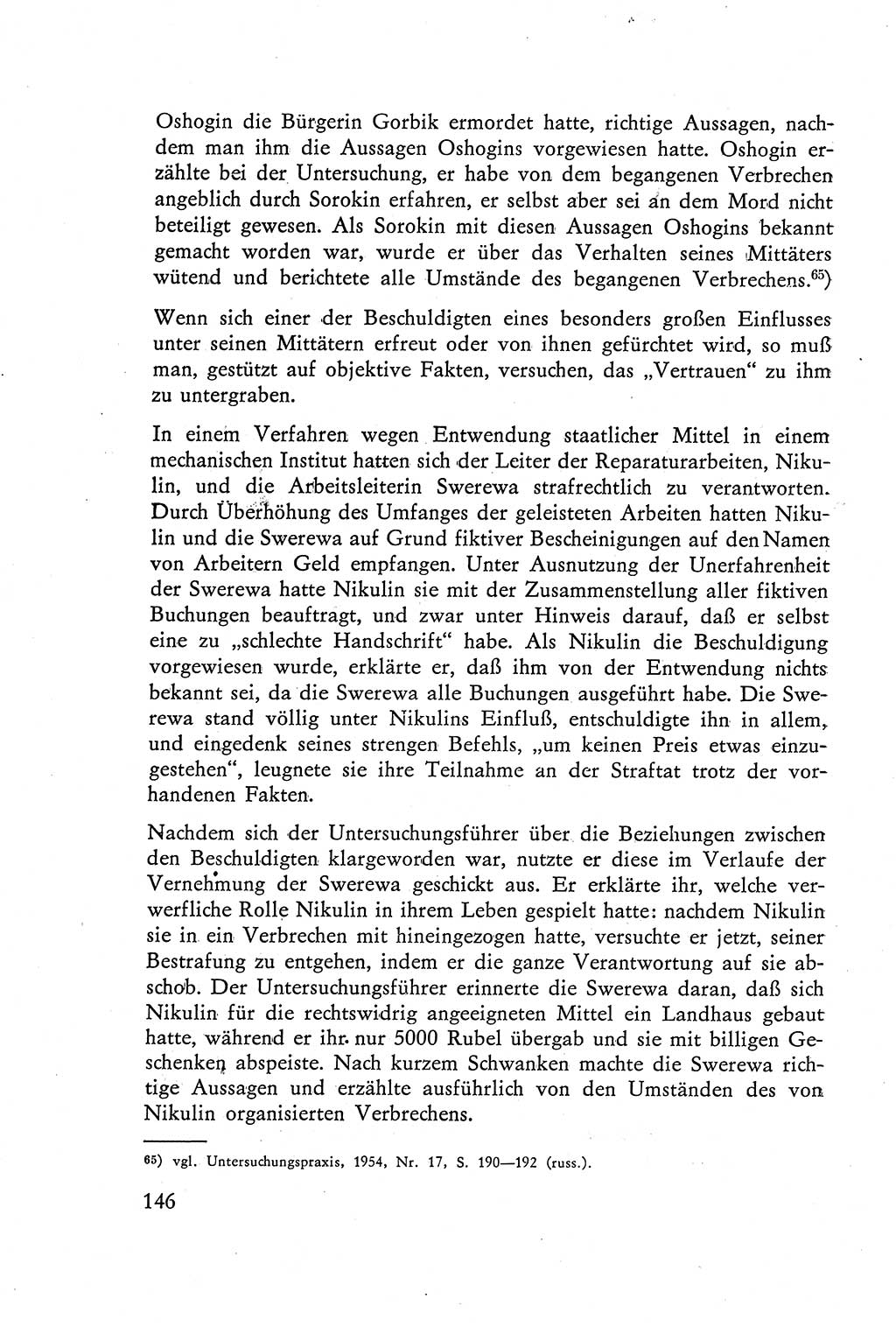 Die Vernehmung [Deutsche Demokratische Republik (DDR)] 1960, Seite 146 (Vern. DDR 1960, S. 146)