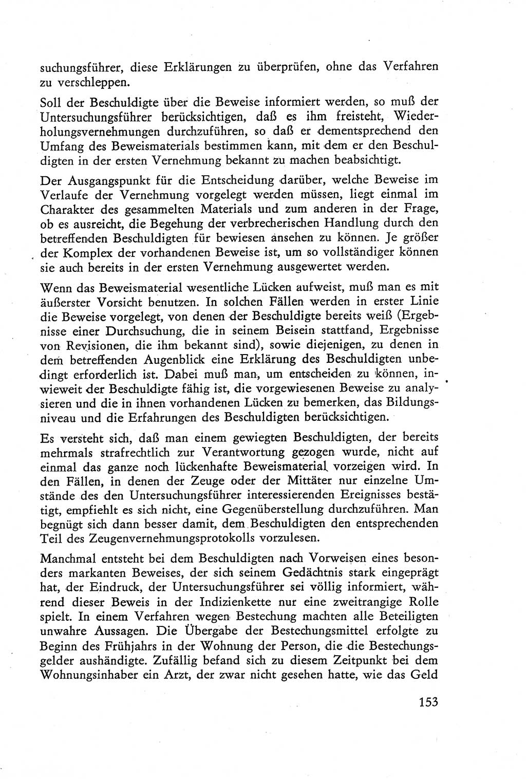 Die Vernehmung [Deutsche Demokratische Republik (DDR)] 1960, Seite 153 (Vern. DDR 1960, S. 153)