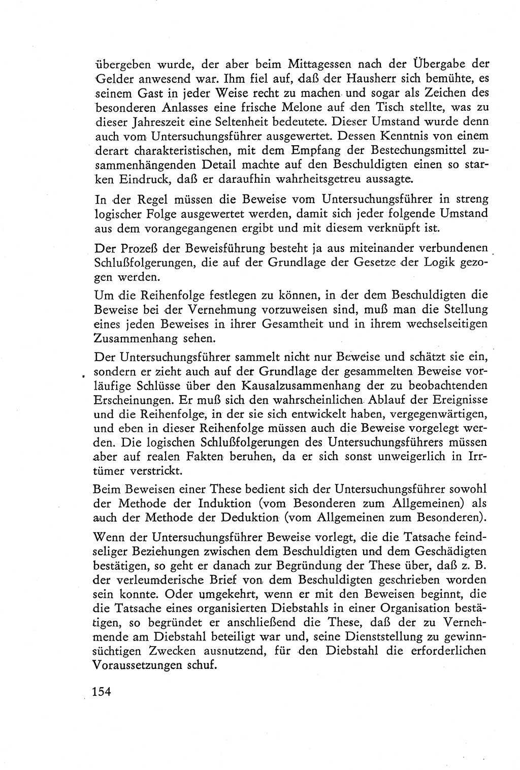 Die Vernehmung [Deutsche Demokratische Republik (DDR)] 1960, Seite 154 (Vern. DDR 1960, S. 154)
