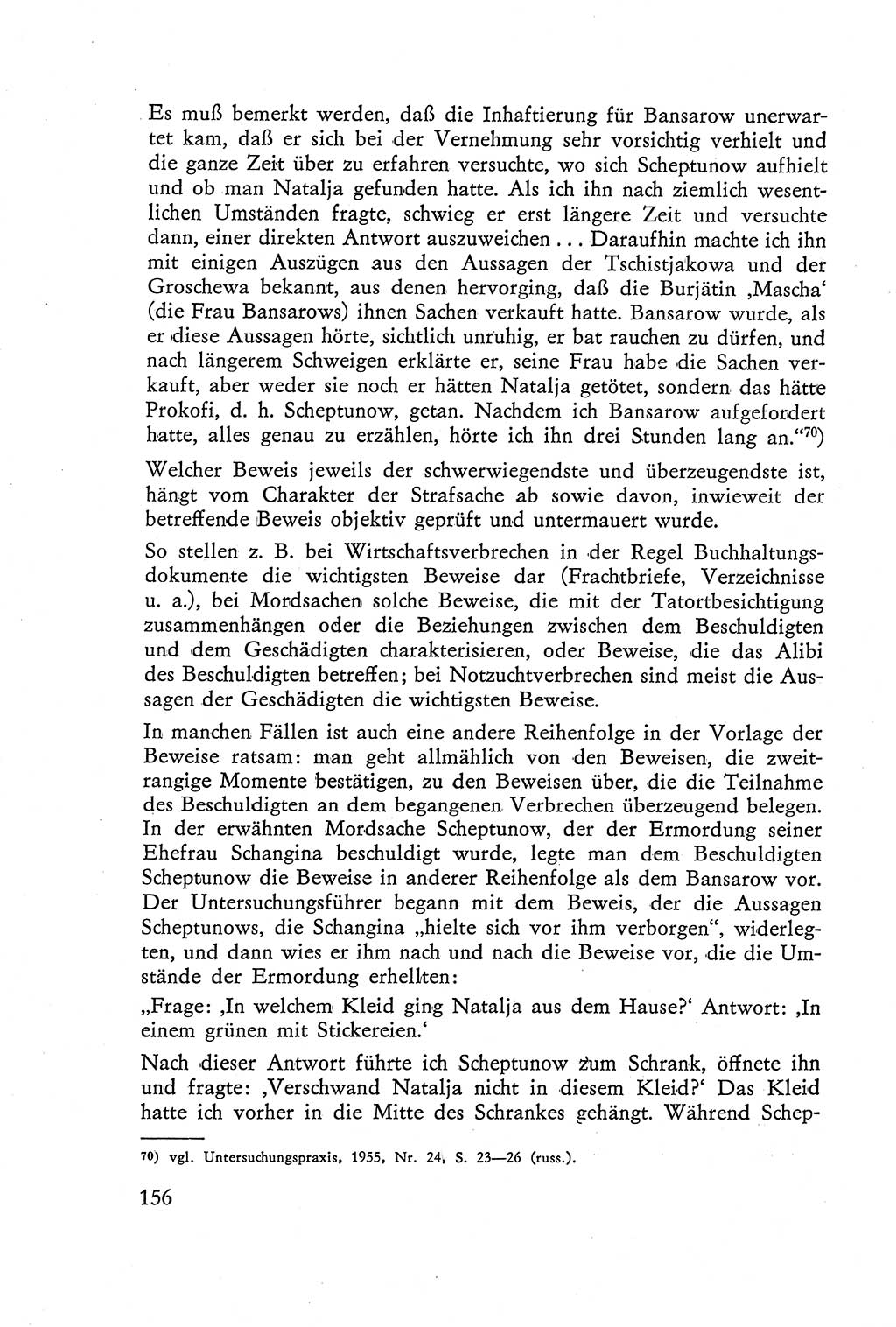 Die Vernehmung [Deutsche Demokratische Republik (DDR)] 1960, Seite 156 (Vern. DDR 1960, S. 156)