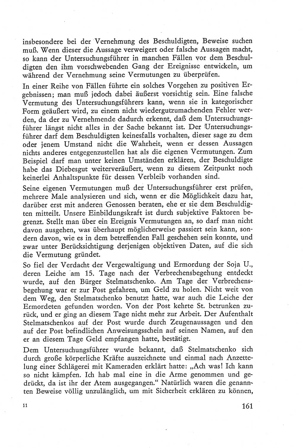 Die Vernehmung [Deutsche Demokratische Republik (DDR)] 1960, Seite 161 (Vern. DDR 1960, S. 161)
