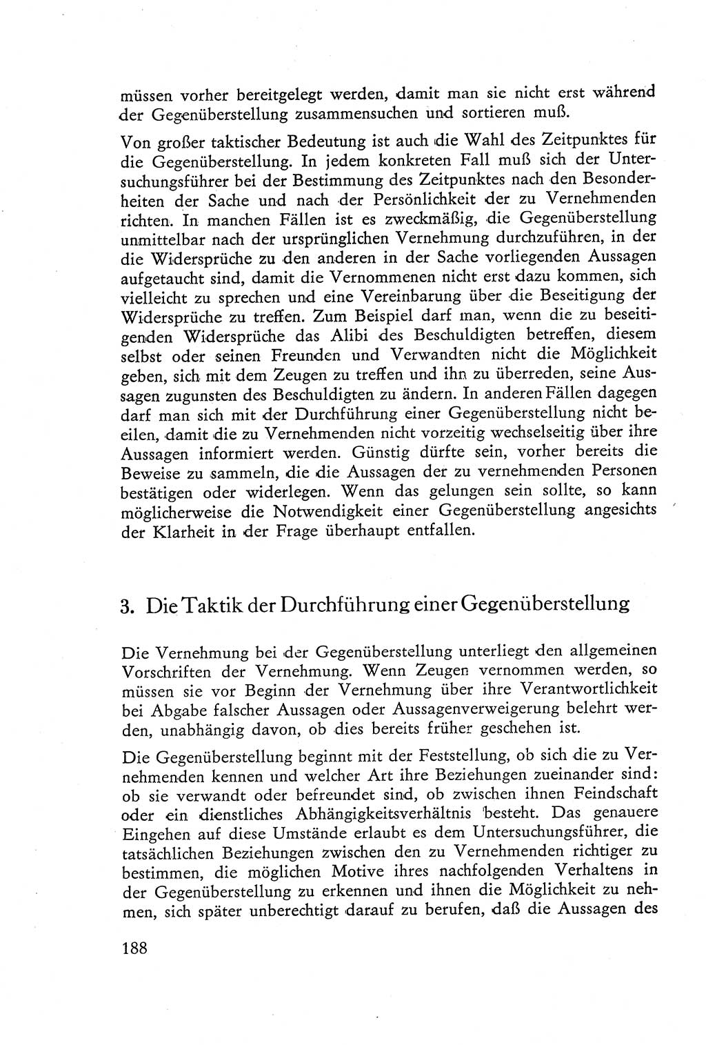 Die Vernehmung [Deutsche Demokratische Republik (DDR)] 1960, Seite 188 (Vern. DDR 1960, S. 188)