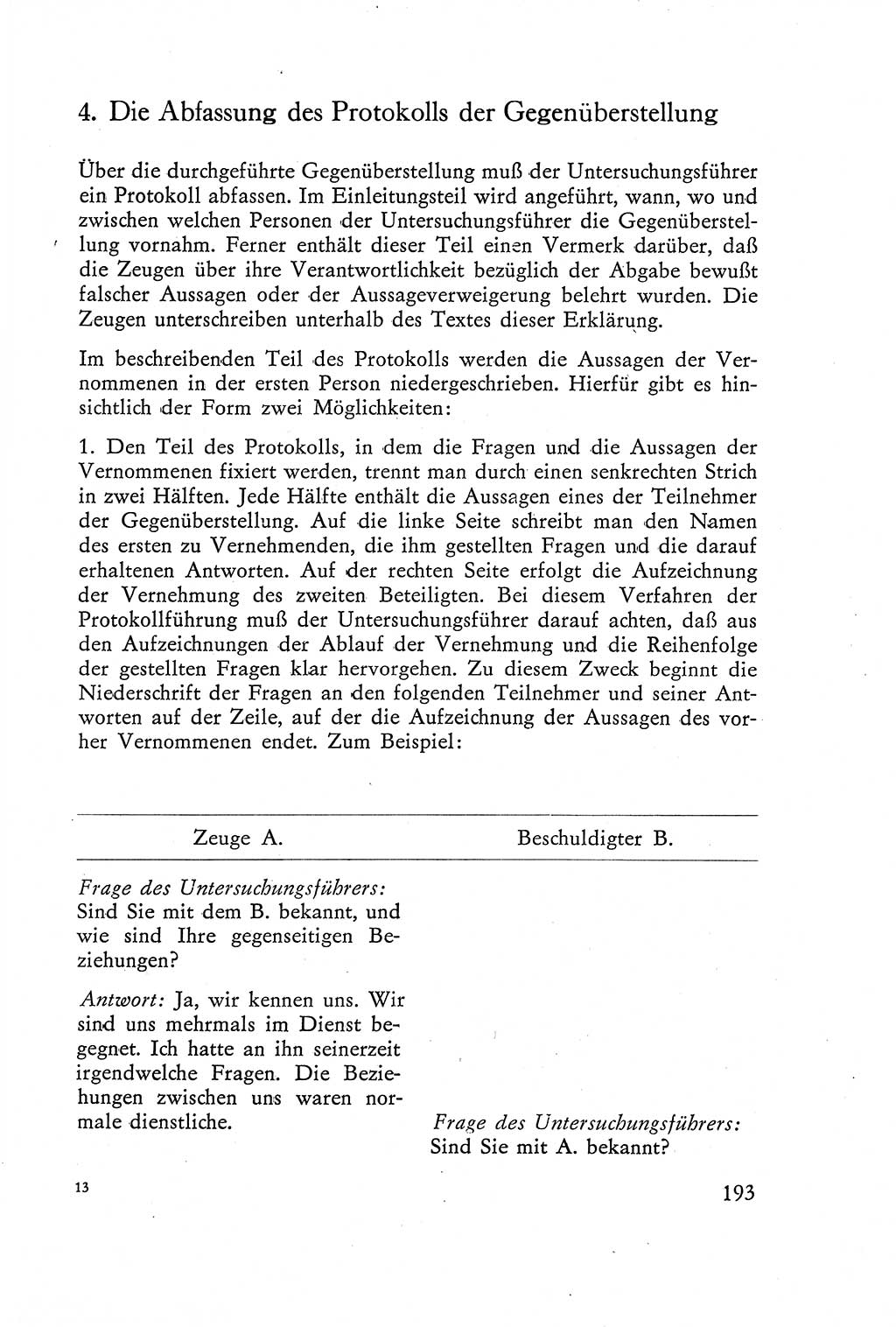 Die Vernehmung [Deutsche Demokratische Republik (DDR)] 1960, Seite 193 (Vern. DDR 1960, S. 193)