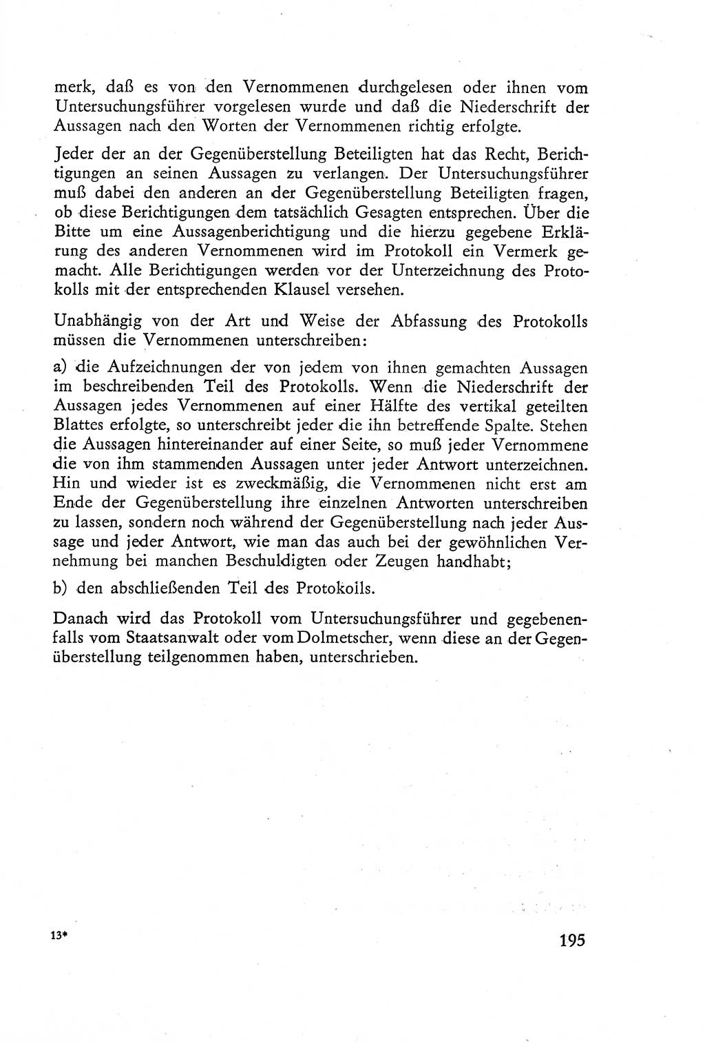 Die Vernehmung [Deutsche Demokratische Republik (DDR)] 1960, Seite 195 (Vern. DDR 1960, S. 195)