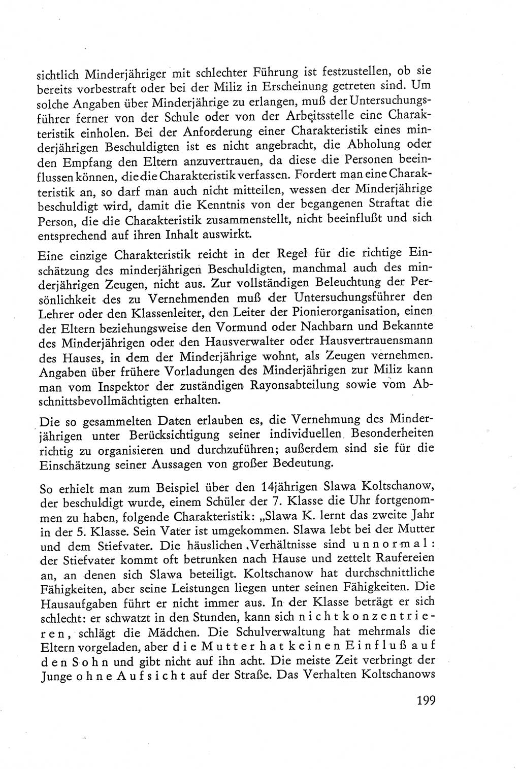 Die Vernehmung [Deutsche Demokratische Republik (DDR)] 1960, Seite 199 (Vern. DDR 1960, S. 199)
