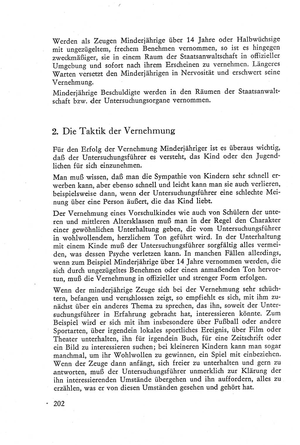 Die Vernehmung [Deutsche Demokratische Republik (DDR)] 1960, Seite 202 (Vern. DDR 1960, S. 202)