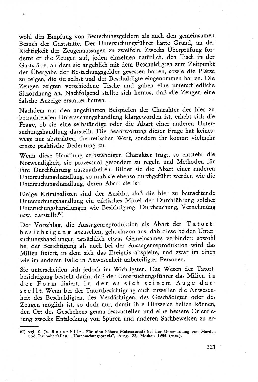 Die Vernehmung [Deutsche Demokratische Republik (DDR)] 1960, Seite 221 (Vern. DDR 1960, S. 221)