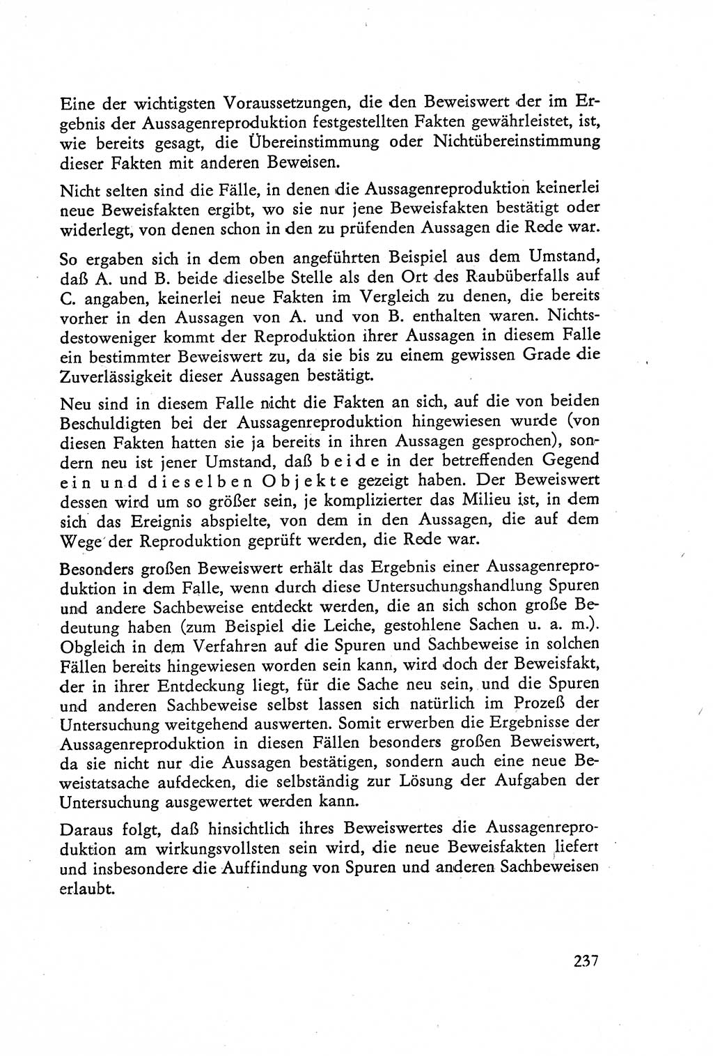 Die Vernehmung [Deutsche Demokratische Republik (DDR)] 1960, Seite 237 (Vern. DDR 1960, S. 237)