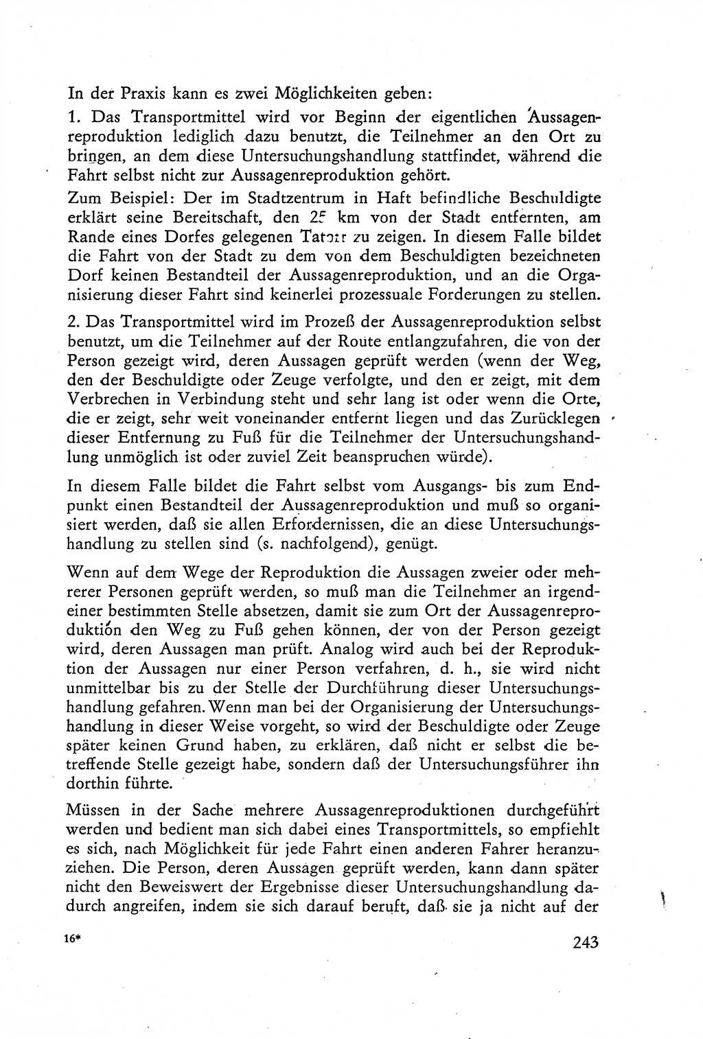 Die Vernehmung [Deutsche Demokratische Republik (DDR)] 1960, Seite 243 (Vern. DDR 1960, S. 243)