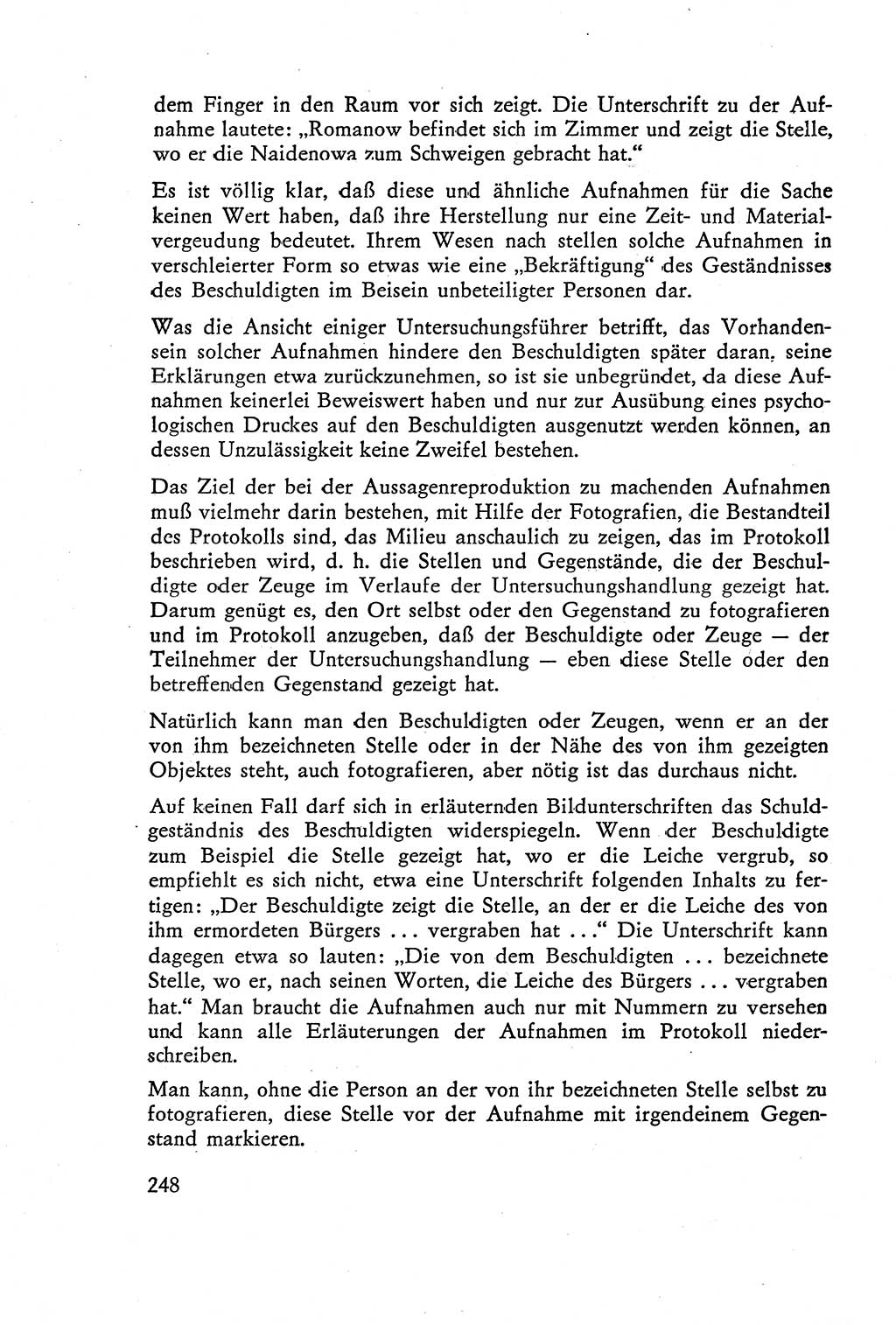 Die Vernehmung [Deutsche Demokratische Republik (DDR)] 1960, Seite 248 (Vern. DDR 1960, S. 248)