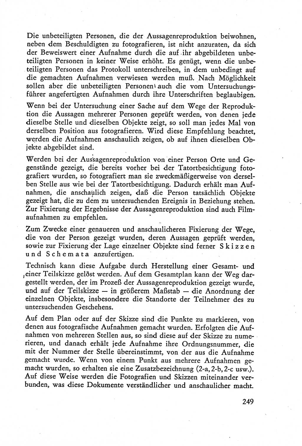 Die Vernehmung [Deutsche Demokratische Republik (DDR)] 1960, Seite 249 (Vern. DDR 1960, S. 249)