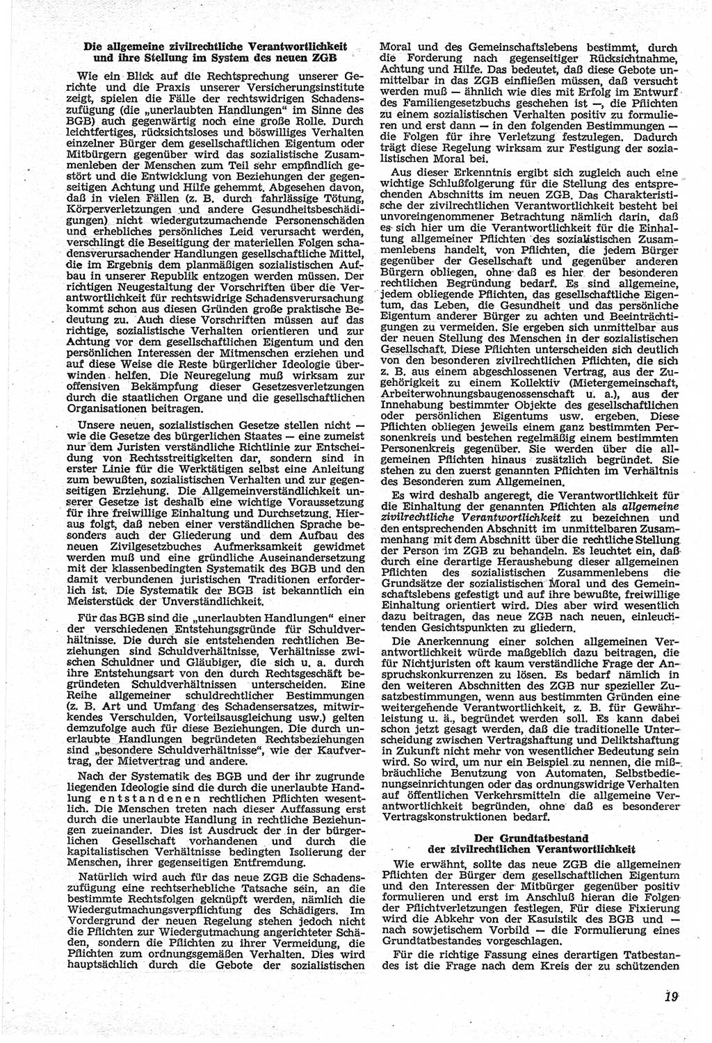 Neue Justiz (NJ), Zeitschrift für Recht und Rechtswissenschaft [Deutsche Demokratische Republik (DDR)], 14. Jahrgang 1960, Seite 19 (NJ DDR 1960, S. 19)