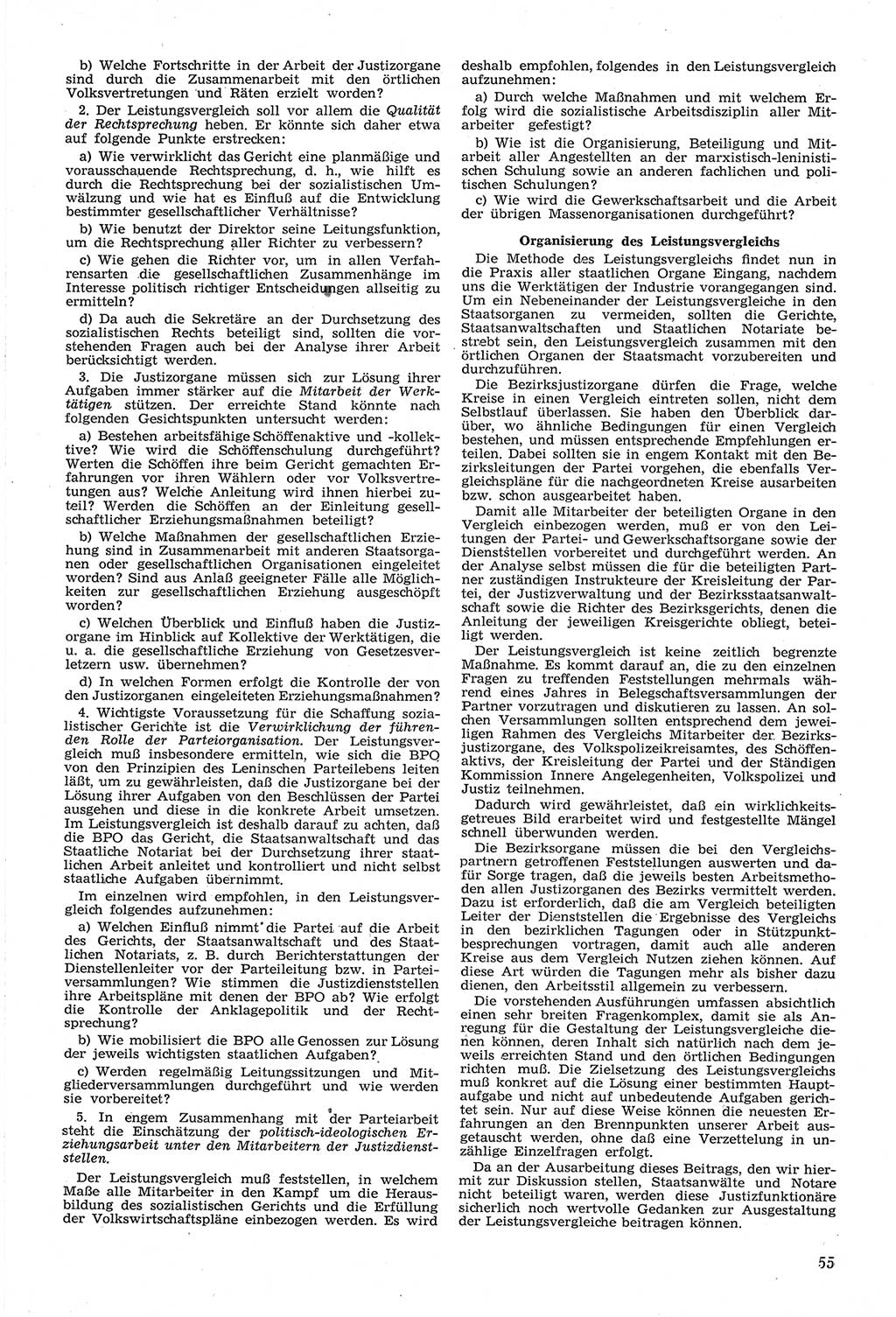 Neue Justiz (NJ), Zeitschrift für Recht und Rechtswissenschaft [Deutsche Demokratische Republik (DDR)], 14. Jahrgang 1960, Seite 55 (NJ DDR 1960, S. 55)