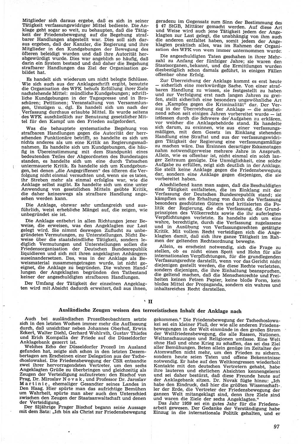 Neue Justiz (NJ), Zeitschrift für Recht und Rechtswissenschaft [Deutsche Demokratische Republik (DDR)], 14. Jahrgang 1960, Seite 97 (NJ DDR 1960, S. 97)