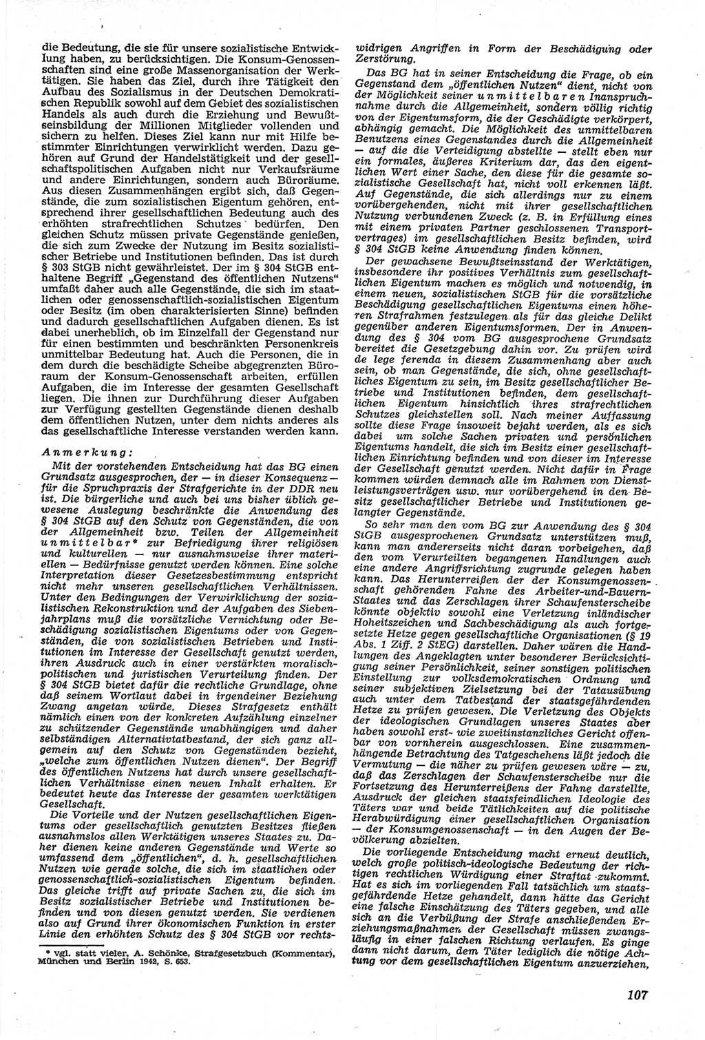 Neue Justiz (NJ), Zeitschrift für Recht und Rechtswissenschaft [Deutsche Demokratische Republik (DDR)], 14. Jahrgang 1960, Seite 107 (NJ DDR 1960, S. 107)