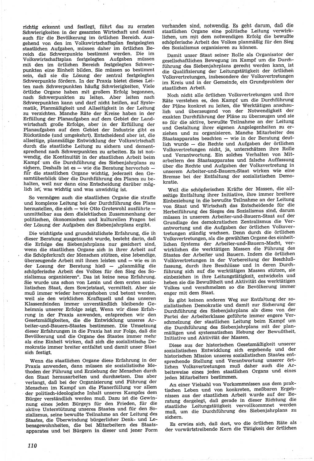 Neue Justiz (NJ), Zeitschrift für Recht und Rechtswissenschaft [Deutsche Demokratische Republik (DDR)], 14. Jahrgang 1960, Seite 110 (NJ DDR 1960, S. 110)