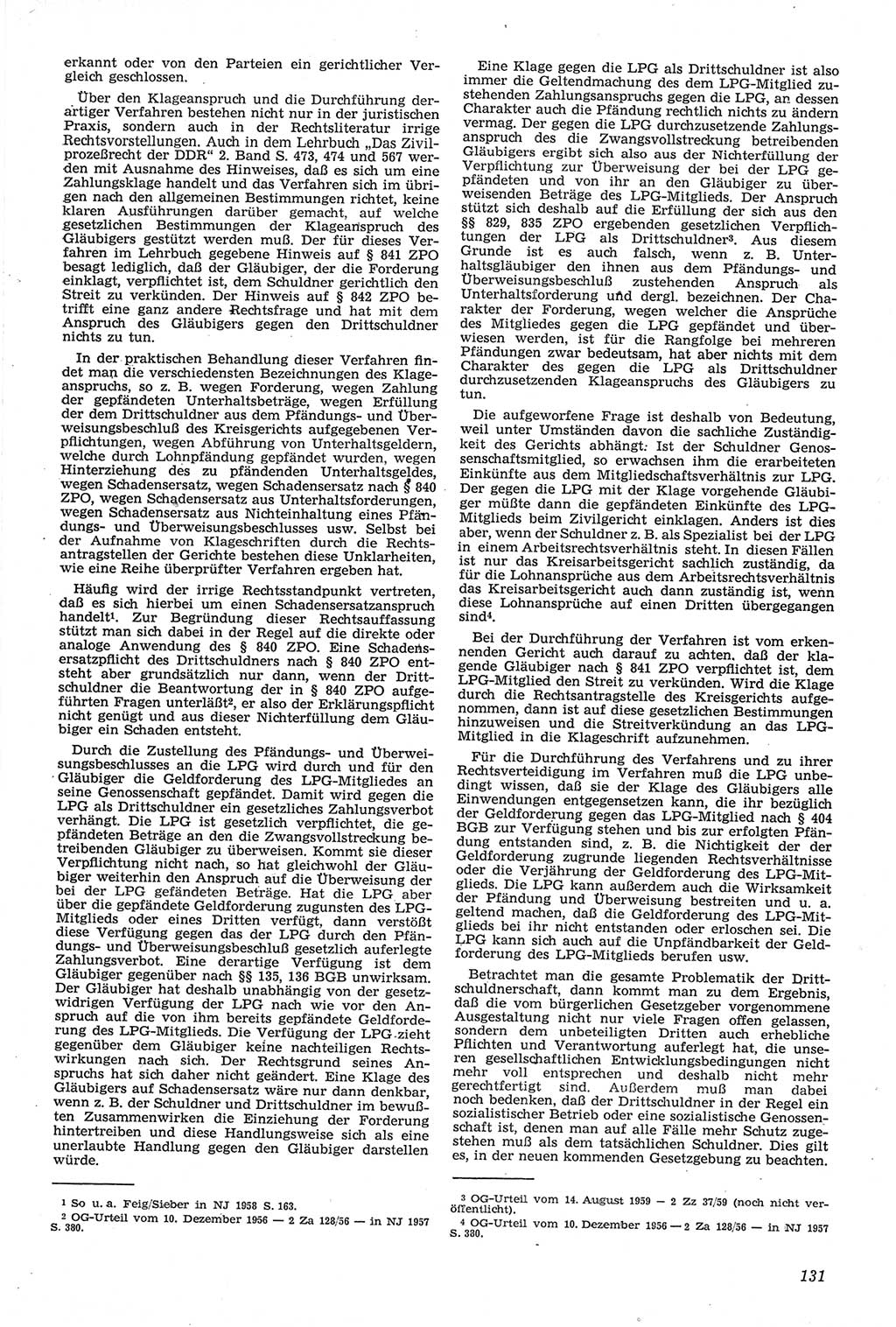 Neue Justiz (NJ), Zeitschrift für Recht und Rechtswissenschaft [Deutsche Demokratische Republik (DDR)], 14. Jahrgang 1960, Seite 131 (NJ DDR 1960, S. 131)
