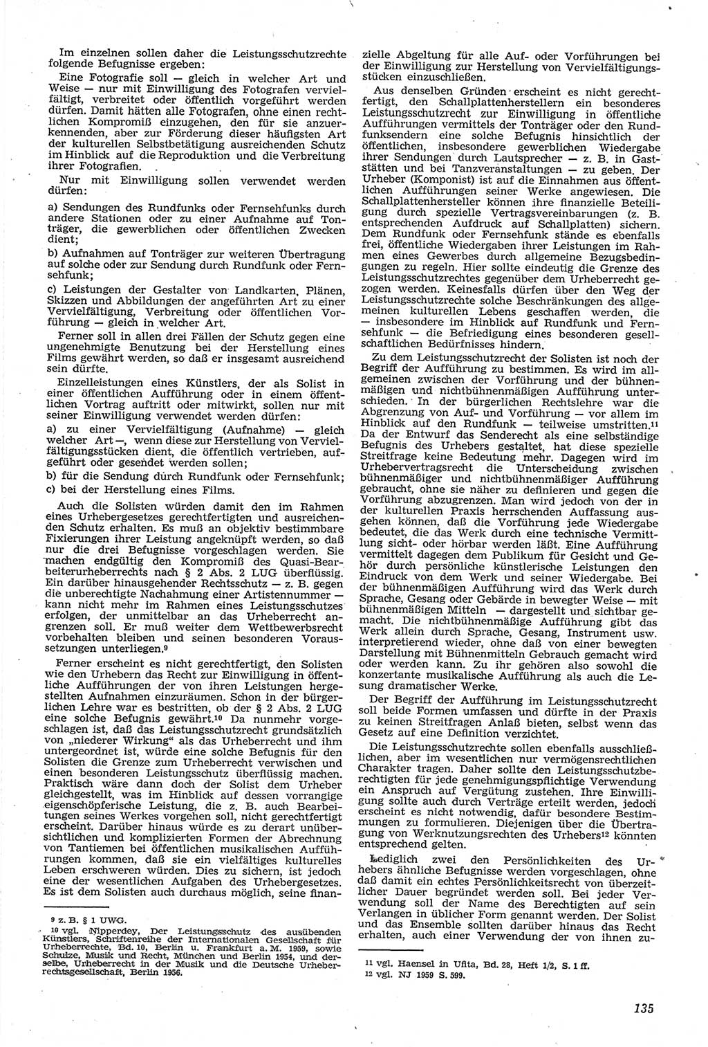 Neue Justiz (NJ), Zeitschrift für Recht und Rechtswissenschaft [Deutsche Demokratische Republik (DDR)], 14. Jahrgang 1960, Seite 135 (NJ DDR 1960, S. 135)