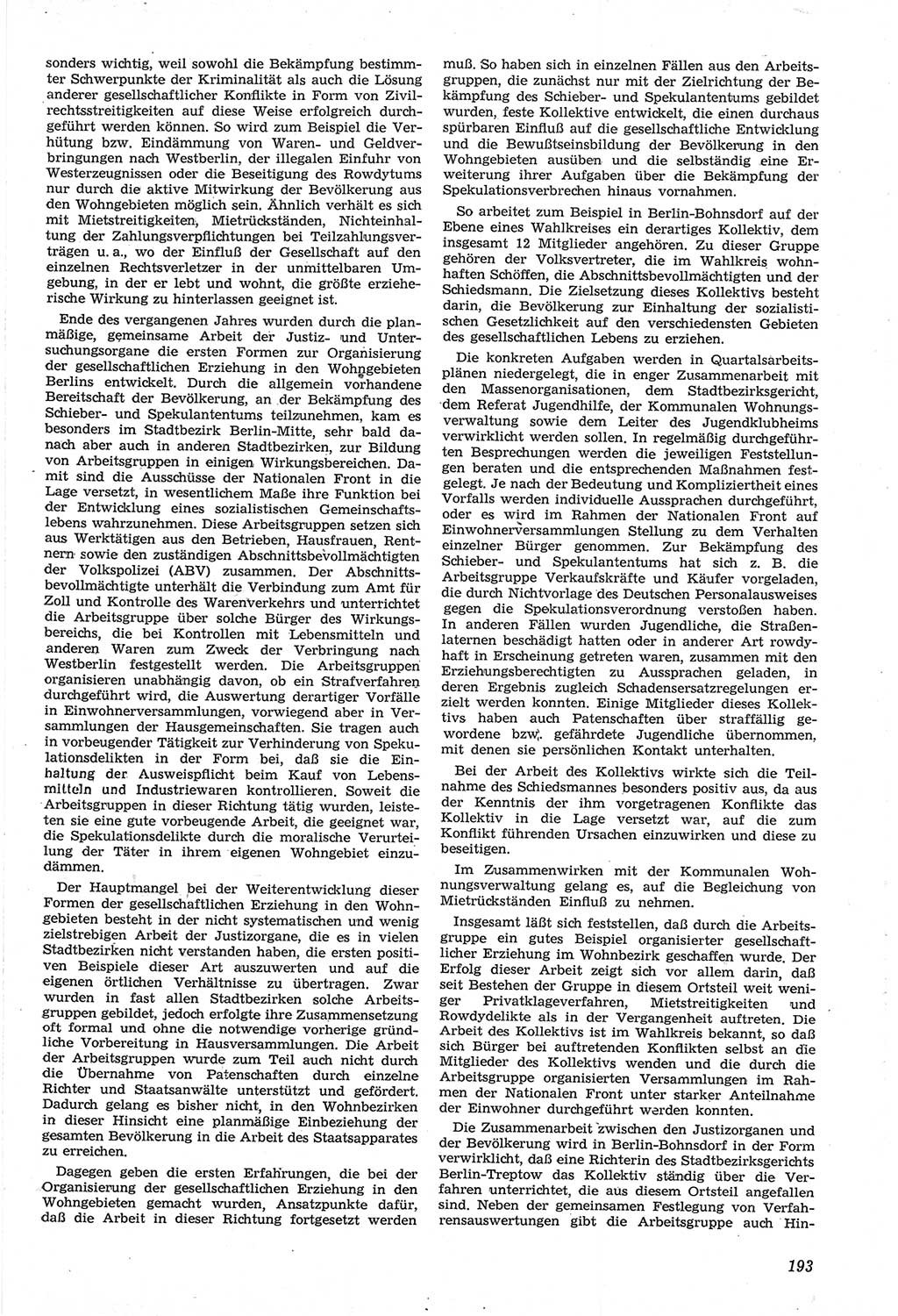 Neue Justiz (NJ), Zeitschrift für Recht und Rechtswissenschaft [Deutsche Demokratische Republik (DDR)], 14. Jahrgang 1960, Seite 193 (NJ DDR 1960, S. 193)