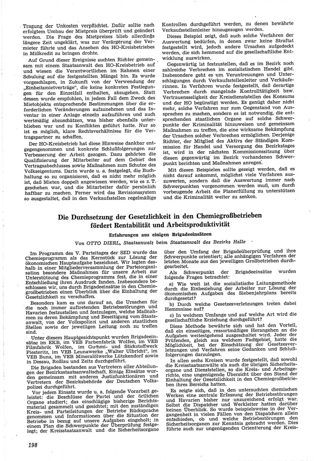 Neue Justiz (NJ), Zeitschrift für Recht und Rechtswissenschaft [Deutsche Demokratische Republik (DDR)], 14. Jahrgang 1960, Seite 198 (NJ DDR 1960, S. 198)