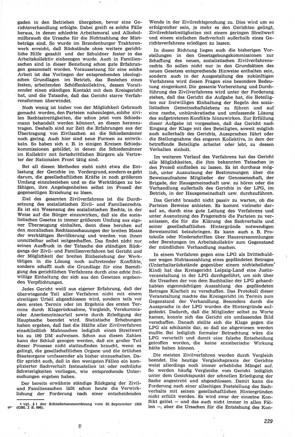 Neue Justiz (NJ), Zeitschrift für Recht und Rechtswissenschaft [Deutsche Demokratische Republik (DDR)], 14. Jahrgang 1960, Seite 229 (NJ DDR 1960, S. 229)