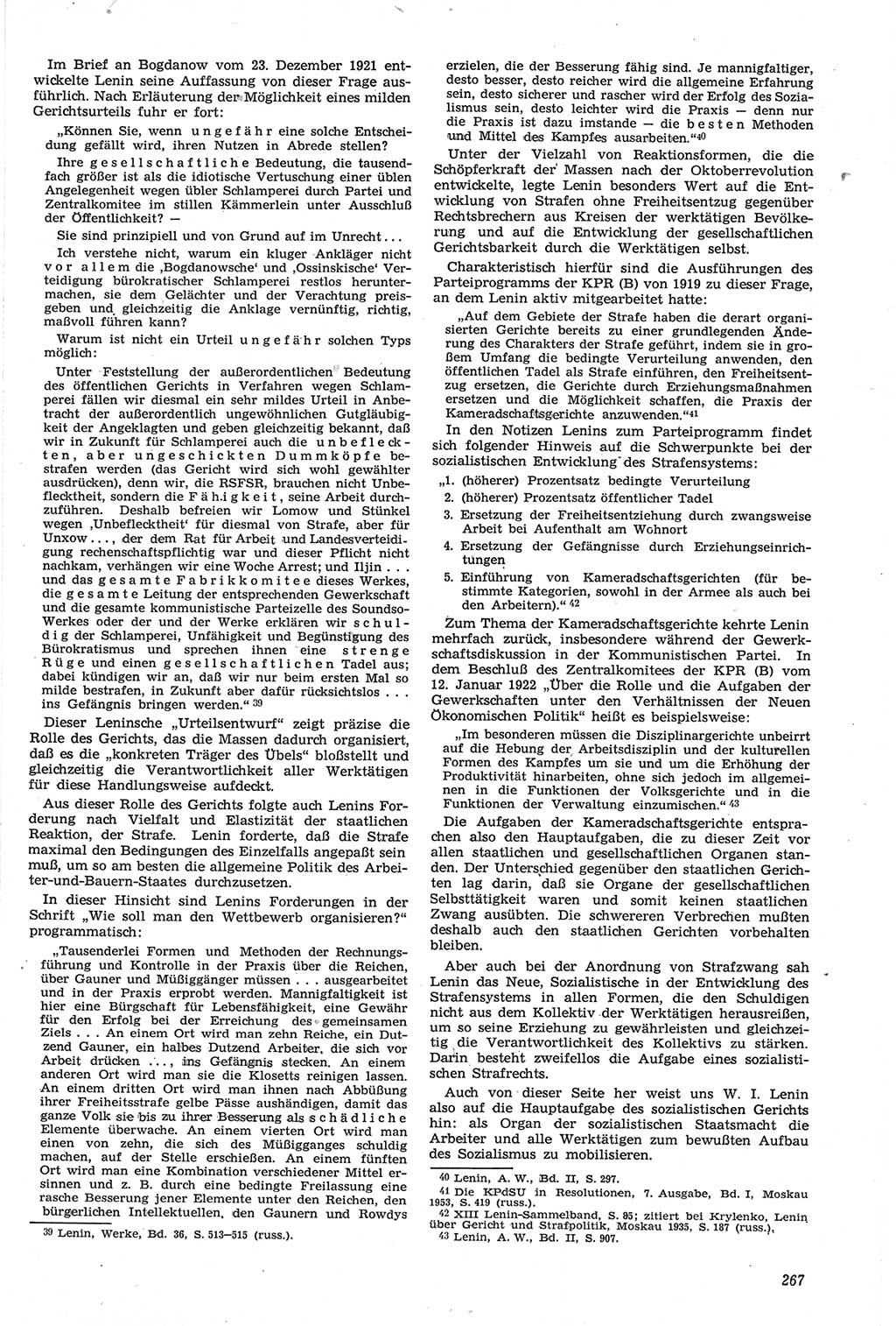 Neue Justiz (NJ), Zeitschrift für Recht und Rechtswissenschaft [Deutsche Demokratische Republik (DDR)], 14. Jahrgang 1960, Seite 267 (NJ DDR 1960, S. 267)