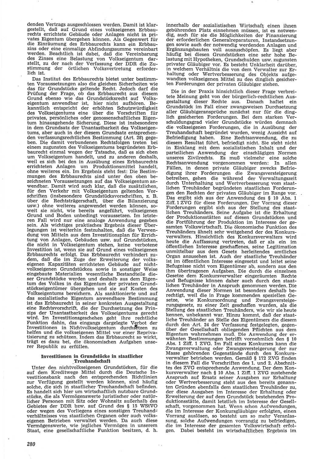 Neue Justiz (NJ), Zeitschrift für Recht und Rechtswissenschaft [Deutsche Demokratische Republik (DDR)], 14. Jahrgang 1960, Seite 280 (NJ DDR 1960, S. 280)
