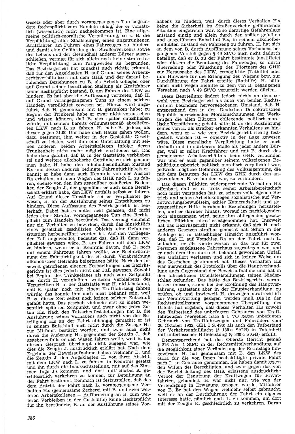 Neue Justiz (NJ), Zeitschrift für Recht und Rechtswissenschaft [Deutsche Demokratische Republik (DDR)], 14. Jahrgang 1960, Seite 286 (NJ DDR 1960, S. 286)