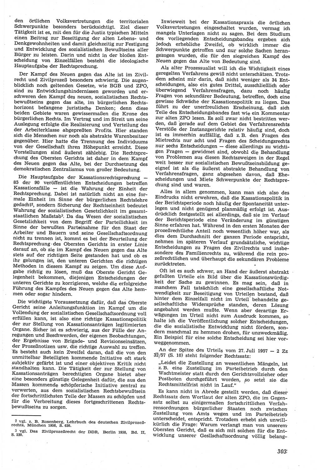 Neue Justiz (NJ), Zeitschrift für Recht und Rechtswissenschaft [Deutsche Demokratische Republik (DDR)], 14. Jahrgang 1960, Seite 303 (NJ DDR 1960, S. 303)