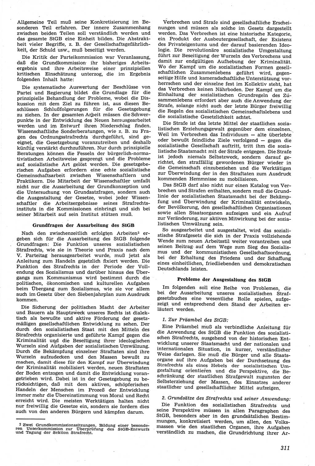 Neue Justiz (NJ), Zeitschrift für Recht und Rechtswissenschaft [Deutsche Demokratische Republik (DDR)], 14. Jahrgang 1960, Seite 311 (NJ DDR 1960, S. 311)