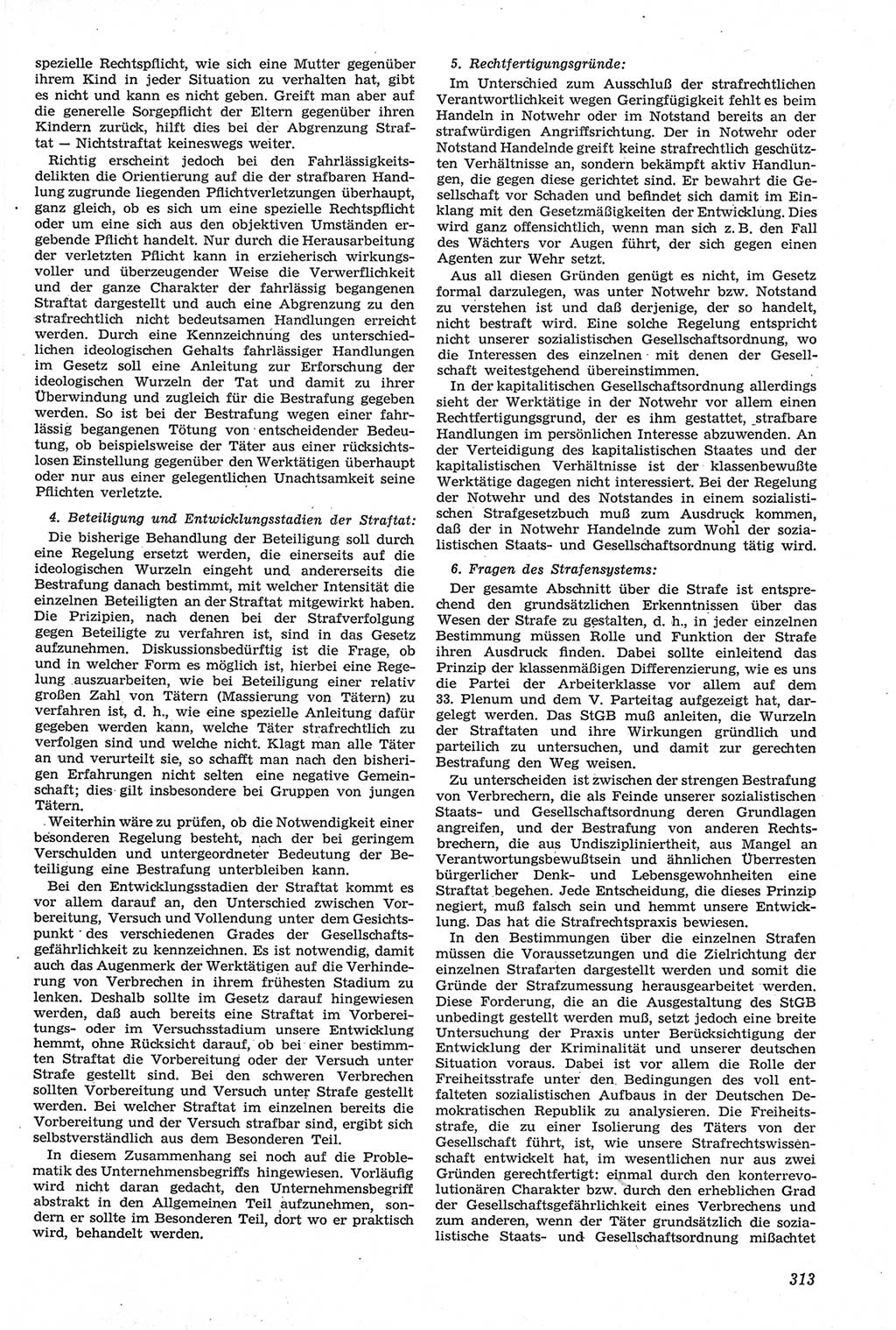 Neue Justiz (NJ), Zeitschrift für Recht und Rechtswissenschaft [Deutsche Demokratische Republik (DDR)], 14. Jahrgang 1960, Seite 313 (NJ DDR 1960, S. 313)