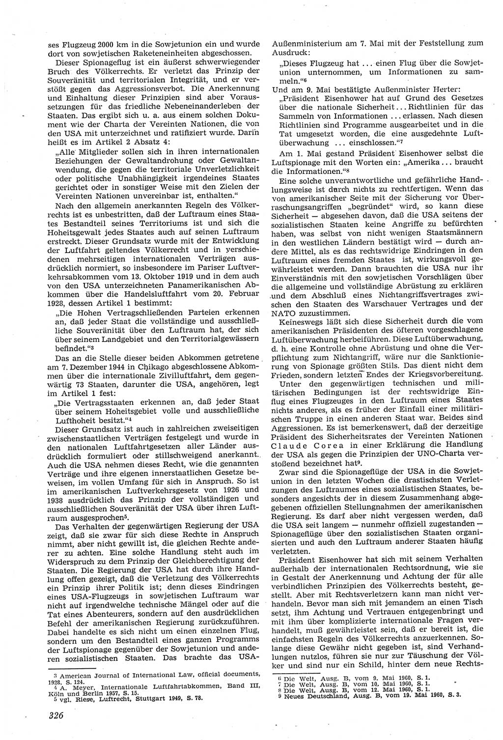 Neue Justiz (NJ), Zeitschrift für Recht und Rechtswissenschaft [Deutsche Demokratische Republik (DDR)], 14. Jahrgang 1960, Seite 326 (NJ DDR 1960, S. 326)