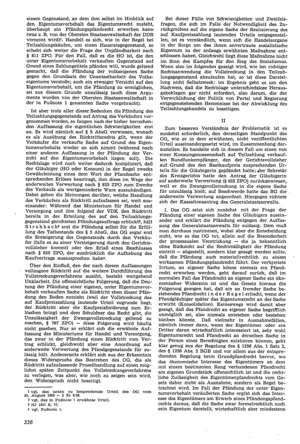 Neue Justiz (NJ), Zeitschrift für Recht und Rechtswissenschaft [Deutsche Demokratische Republik (DDR)], 14. Jahrgang 1960, Seite 336 (NJ DDR 1960, S. 336)
