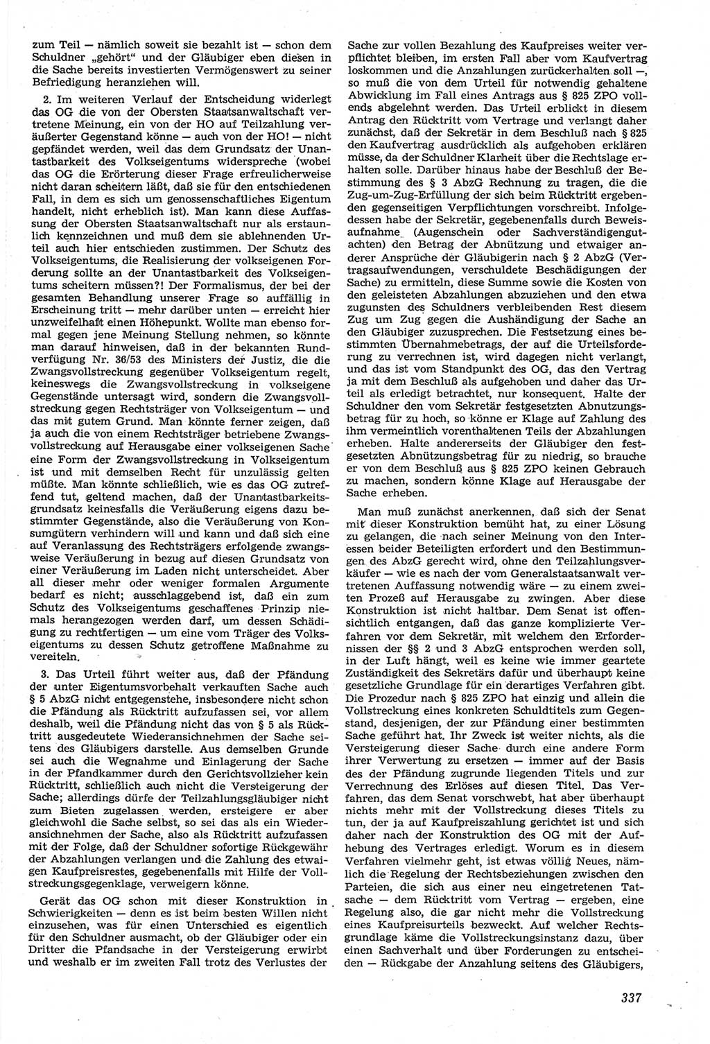 Neue Justiz (NJ), Zeitschrift für Recht und Rechtswissenschaft [Deutsche Demokratische Republik (DDR)], 14. Jahrgang 1960, Seite 337 (NJ DDR 1960, S. 337)