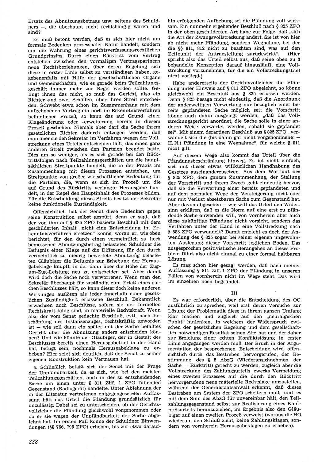 Neue Justiz (NJ), Zeitschrift für Recht und Rechtswissenschaft [Deutsche Demokratische Republik (DDR)], 14. Jahrgang 1960, Seite 338 (NJ DDR 1960, S. 338)