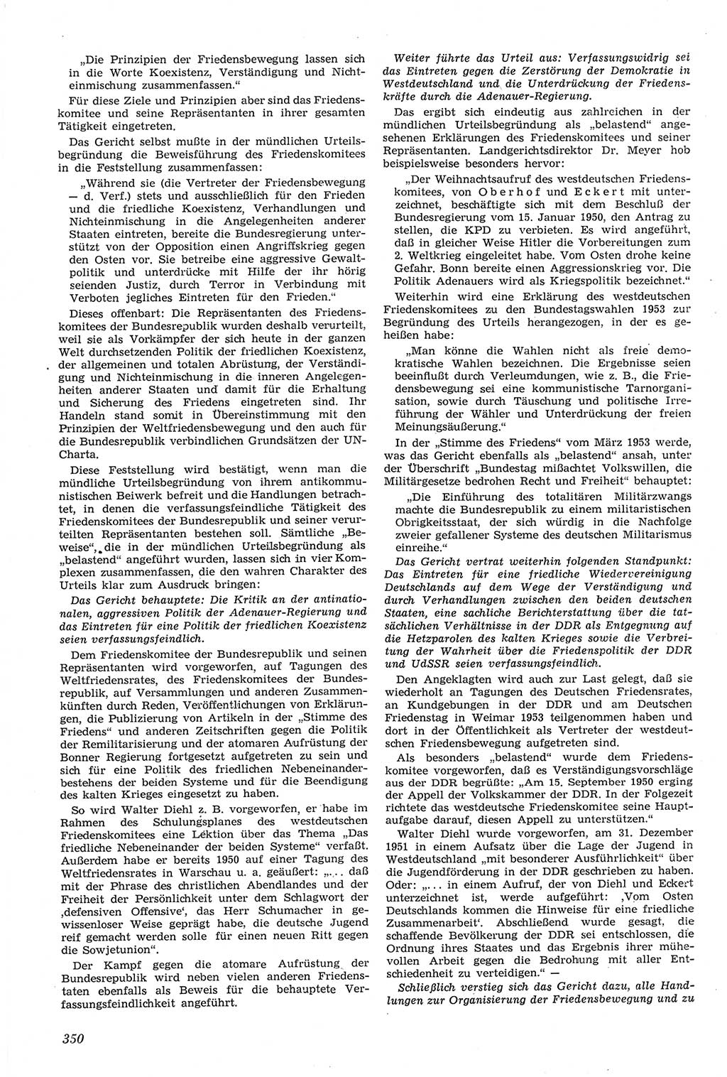 Neue Justiz (NJ), Zeitschrift für Recht und Rechtswissenschaft [Deutsche Demokratische Republik (DDR)], 14. Jahrgang 1960, Seite 350 (NJ DDR 1960, S. 350)