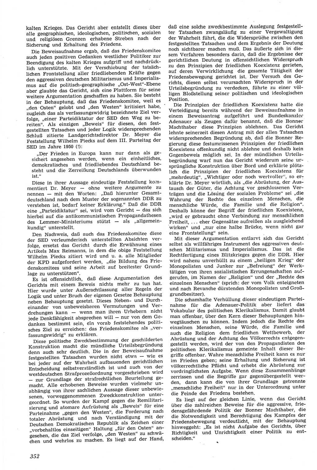 Neue Justiz (NJ), Zeitschrift für Recht und Rechtswissenschaft [Deutsche Demokratische Republik (DDR)], 14. Jahrgang 1960, Seite 352 (NJ DDR 1960, S. 352)