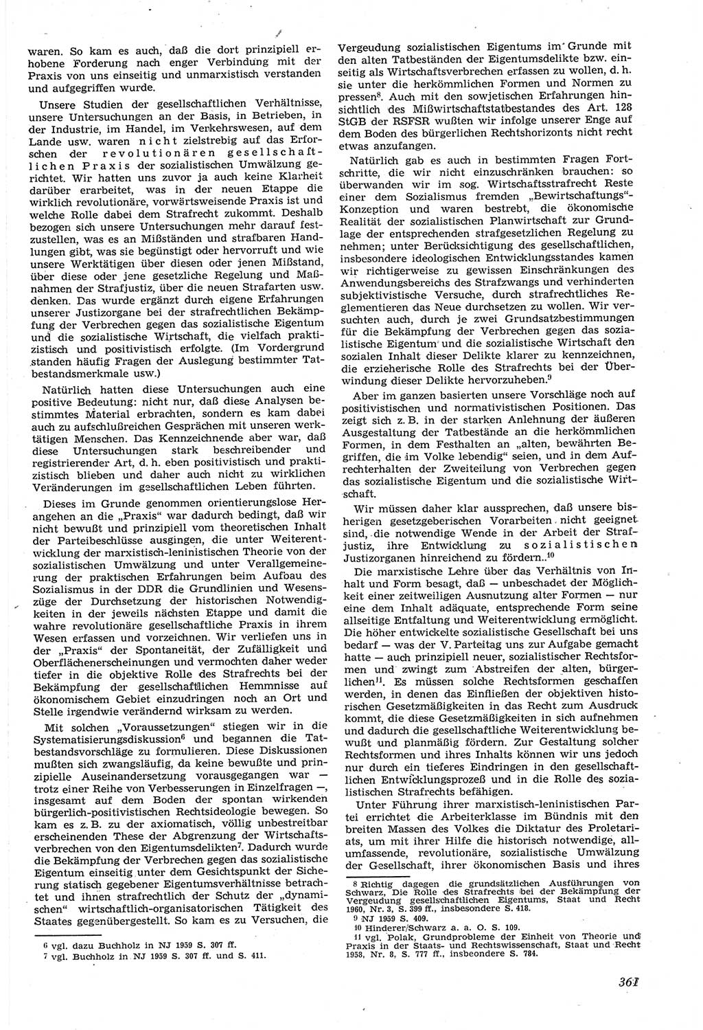 Neue Justiz (NJ), Zeitschrift für Recht und Rechtswissenschaft [Deutsche Demokratische Republik (DDR)], 14. Jahrgang 1960, Seite 361 (NJ DDR 1960, S. 361)