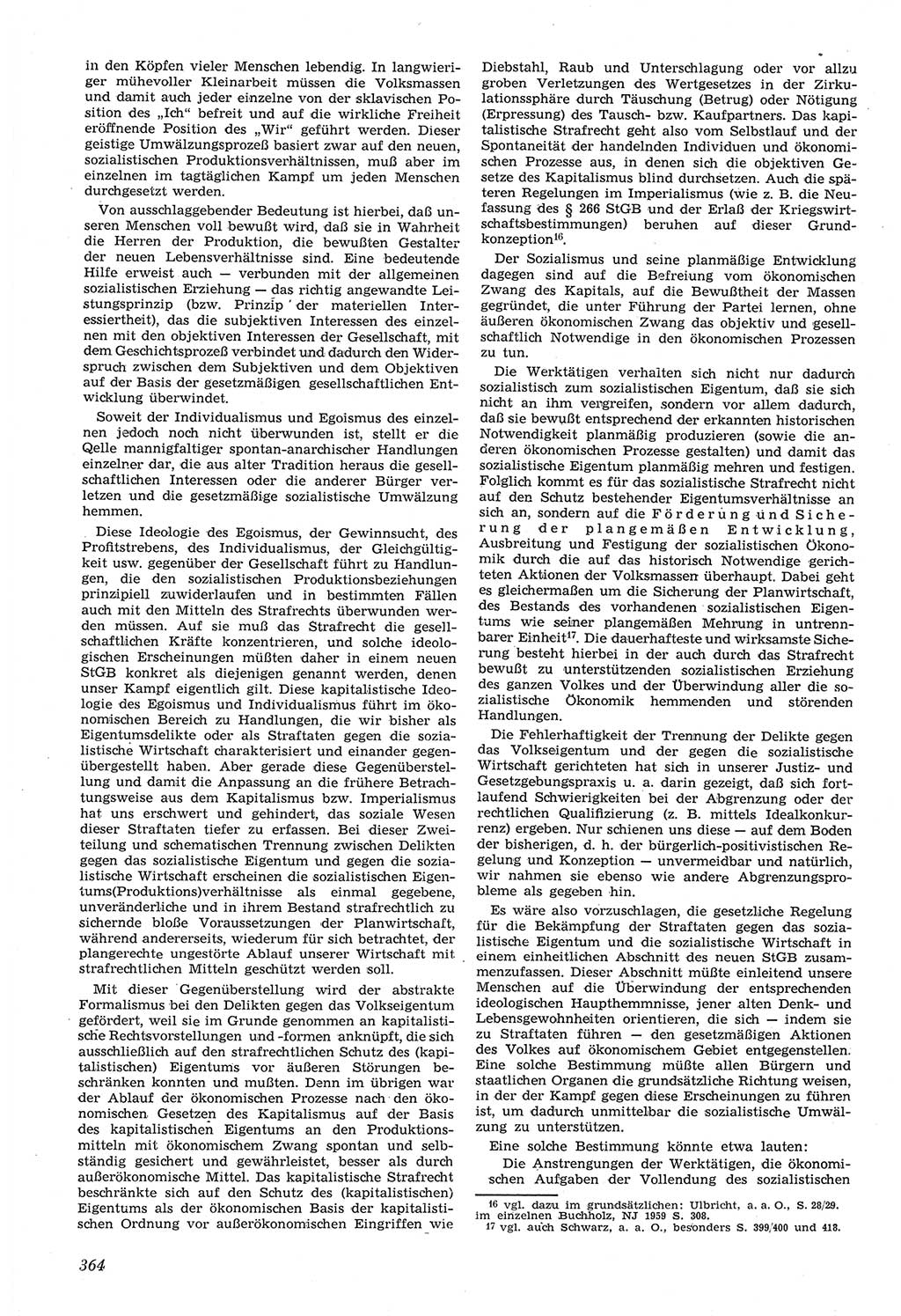 Neue Justiz (NJ), Zeitschrift für Recht und Rechtswissenschaft [Deutsche Demokratische Republik (DDR)], 14. Jahrgang 1960, Seite 364 (NJ DDR 1960, S. 364)