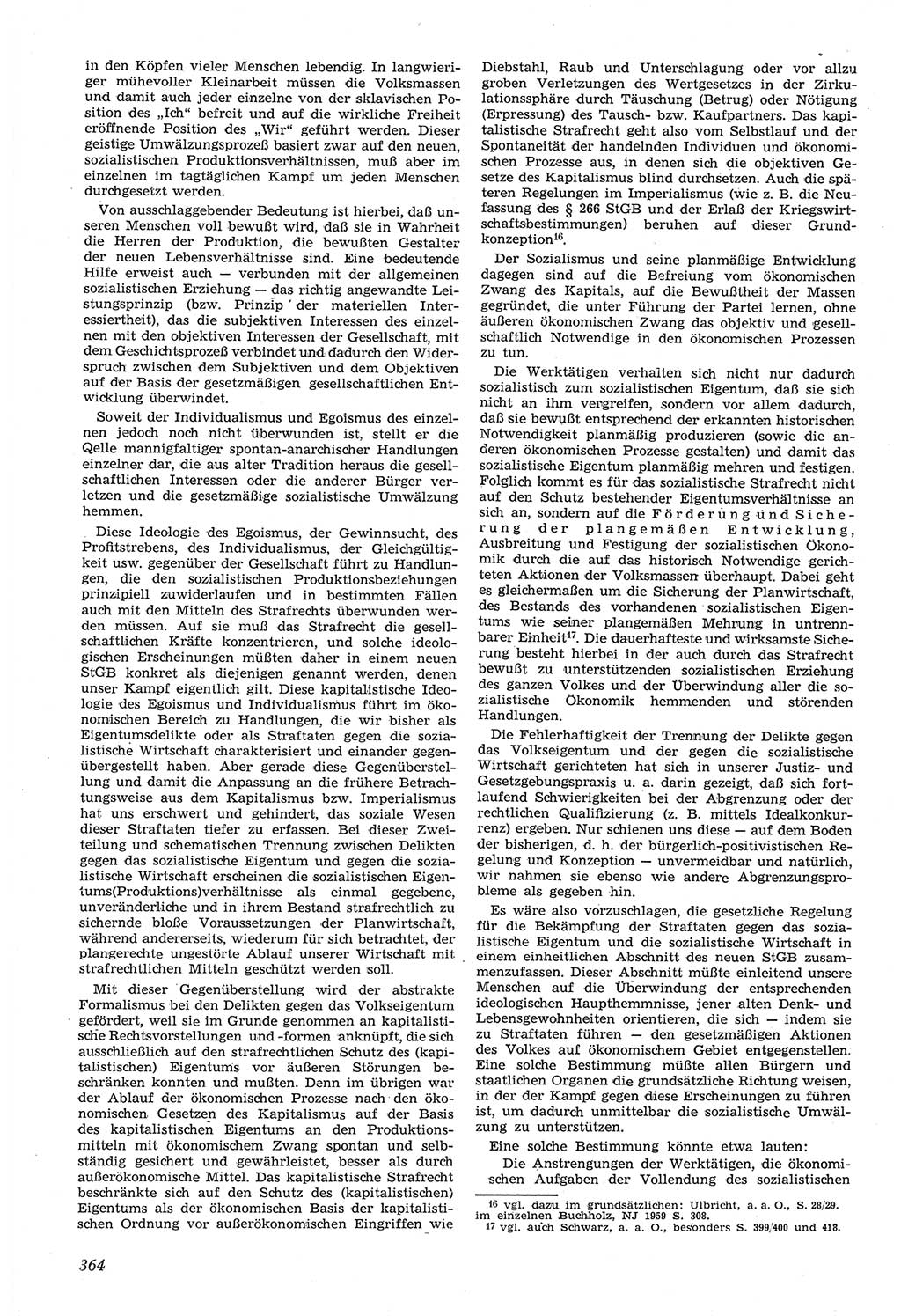 Neue Justiz (NJ), Zeitschrift für Recht und Rechtswissenschaft [Deutsche Demokratische Republik (DDR)], 14. Jahrgang 1960, Seite 364 (NJ DDR 1960, S. 364)