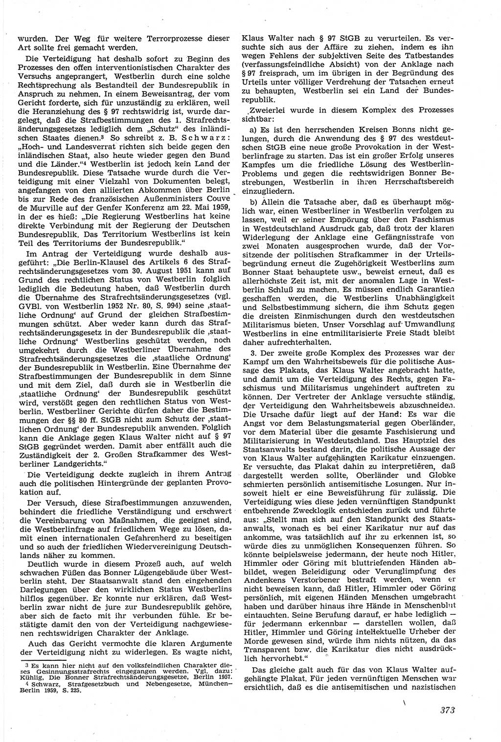 Neue Justiz (NJ), Zeitschrift für Recht und Rechtswissenschaft [Deutsche Demokratische Republik (DDR)], 14. Jahrgang 1960, Seite 373 (NJ DDR 1960, S. 373)