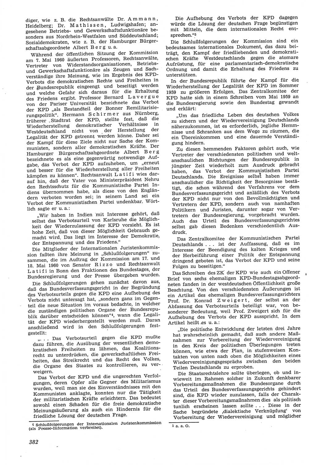 Neue Justiz (NJ), Zeitschrift für Recht und Rechtswissenschaft [Deutsche Demokratische Republik (DDR)], 14. Jahrgang 1960, Seite 382 (NJ DDR 1960, S. 382)