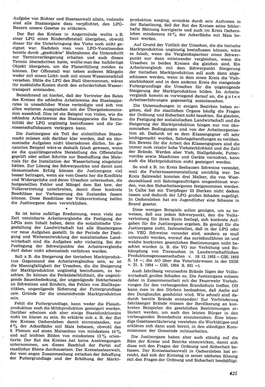 Neue Justiz (NJ), Zeitschrift für Recht und Rechtswissenschaft [Deutsche Demokratische Republik (DDR)], 14. Jahrgang 1960, Seite 425 (NJ DDR 1960, S. 425)