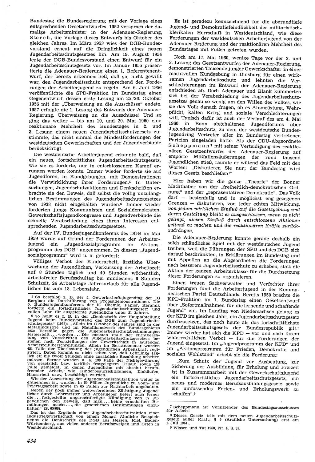 Neue Justiz (NJ), Zeitschrift für Recht und Rechtswissenschaft [Deutsche Demokratische Republik (DDR)], 14. Jahrgang 1960, Seite 434 (NJ DDR 1960, S. 434)