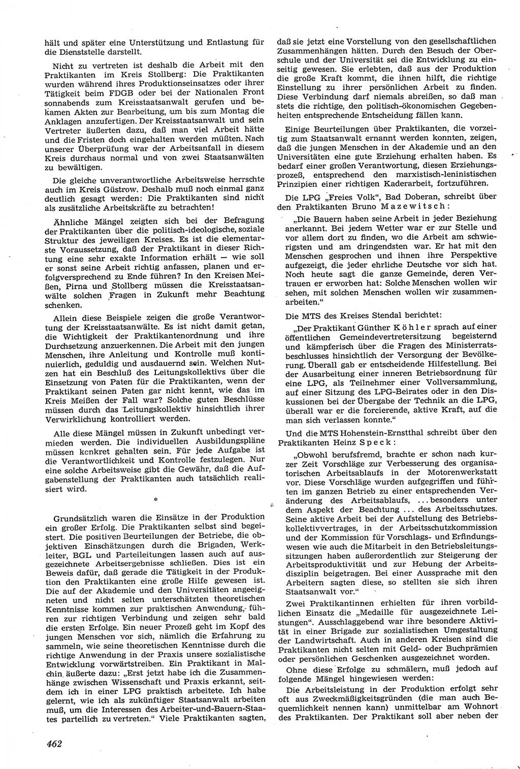 Neue Justiz (NJ), Zeitschrift für Recht und Rechtswissenschaft [Deutsche Demokratische Republik (DDR)], 14. Jahrgang 1960, Seite 462 (NJ DDR 1960, S. 462)