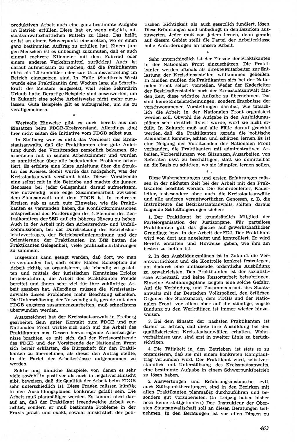 Neue Justiz (NJ), Zeitschrift für Recht und Rechtswissenschaft [Deutsche Demokratische Republik (DDR)], 14. Jahrgang 1960, Seite 463 (NJ DDR 1960, S. 463)