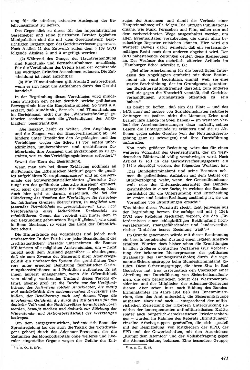 Neue Justiz (NJ), Zeitschrift für Recht und Rechtswissenschaft [Deutsche Demokratische Republik (DDR)], 14. Jahrgang 1960, Seite 471 (NJ DDR 1960, S. 471)